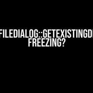 Why is QFileDialog::getExistingDirectory freezing?